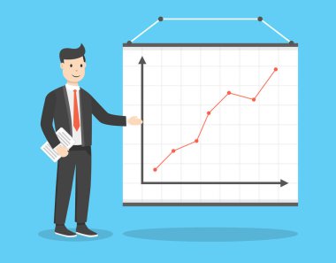 gelir programı yakın işadamı vektör Illustration