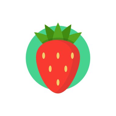 çilek simge vektör çizim