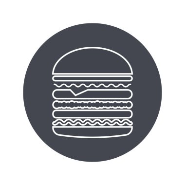 Hamburgerin vektör çizimi