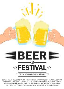 bira festivali simgesivektör illüstrasyon