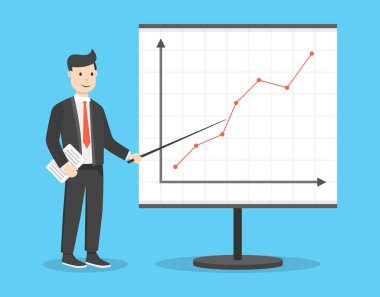 gelir programı yakın işadamı vektör Illustration