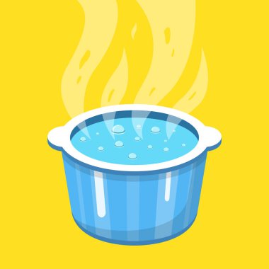 tava kaynar su vektör Illustration 