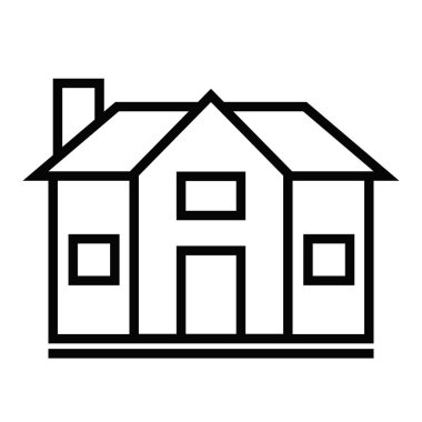 basit ev simgesivektör illüstrasyon