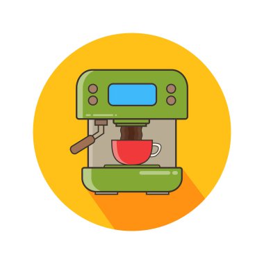 kahve makinesi vektör illüstrasyon