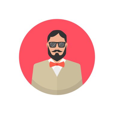 erkek avatar simge vektör çizim