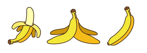 Vektor Illustration Von Bananen Hintergrund — Stockvektor