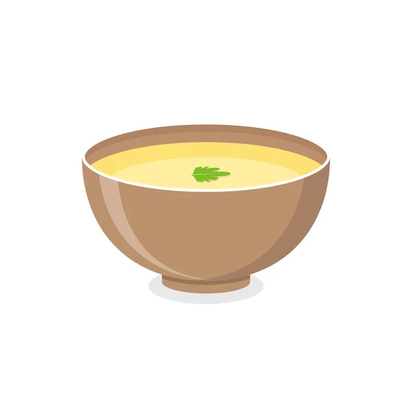 Illustration Vectorielle Soupe Crème — Image vectorielle