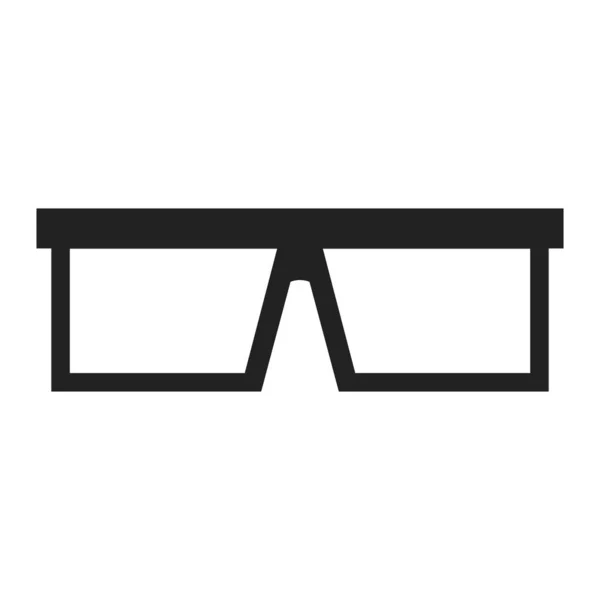 Óculos Vetor Ícone Plano —  Vetores de Stock