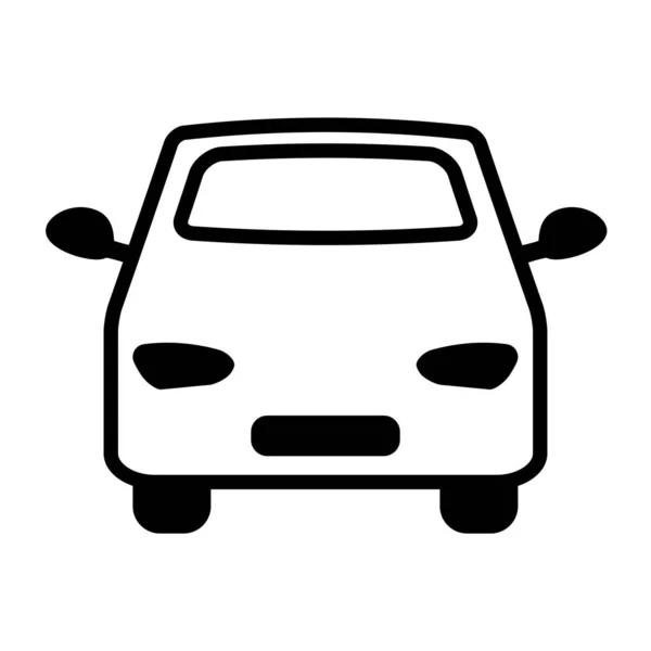 Vektor Illustration Des Einfachen Auto Symbols — Stockvektor