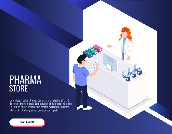 Ilustración Vectorial Farmacia — Vector de stock