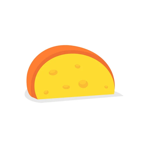 Vector Illustration Yellow Cheese — Stock Vector