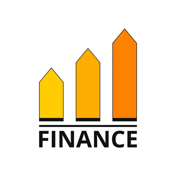 Vector Ilustración Del Logotipo Las Finanzas — Archivo Imágenes Vectoriales