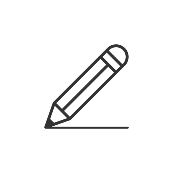 Vektorová Ilustrace Jednoduché Ikony Tužky — Stockový vektor