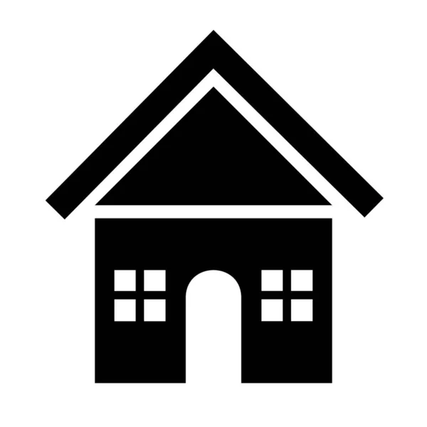Vektor Illustration Des Hauses Einfaches Symbol — Stockvektor