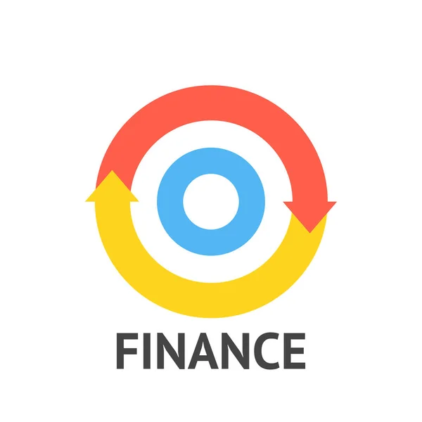 Векторная Иллюстрация Финансового Логотипа — стоковый вектор