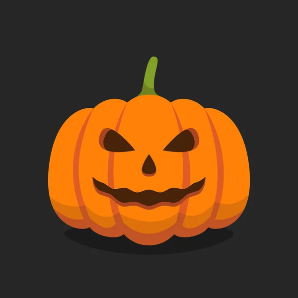 Vector Illustratie Van Halloween Pompoen — Stockvector