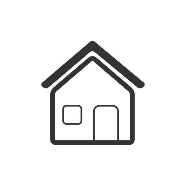 Illustration Vectorielle Maison Icône Simple — Image vectorielle