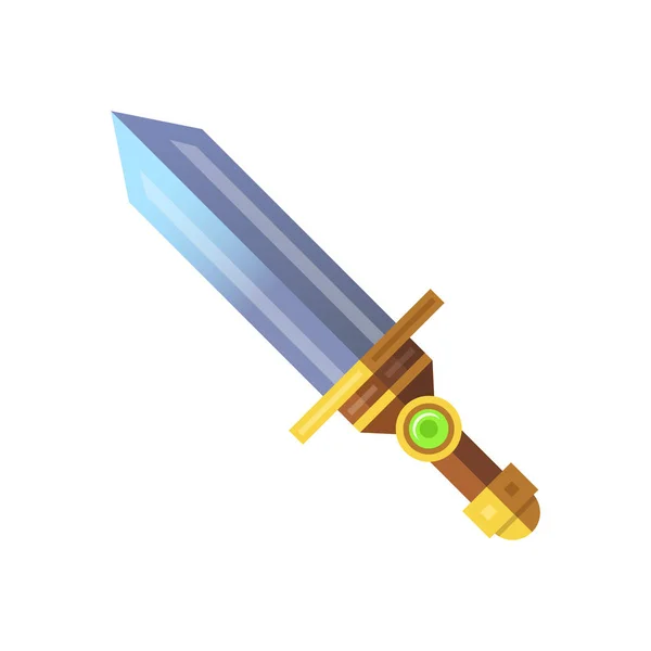 Ilustración Vectorial Espada Del Juego Dibujos Animados — Vector de stock