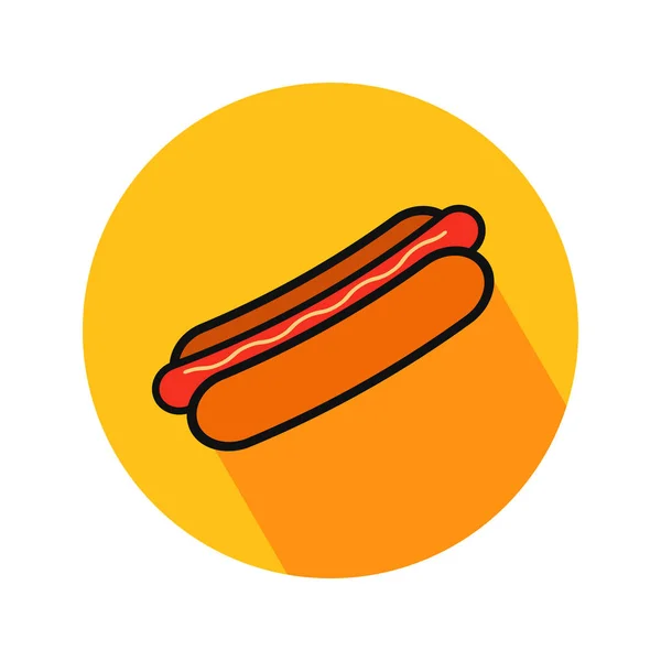 Wektor Ilustracja Hot Dog — Wektor stockowy