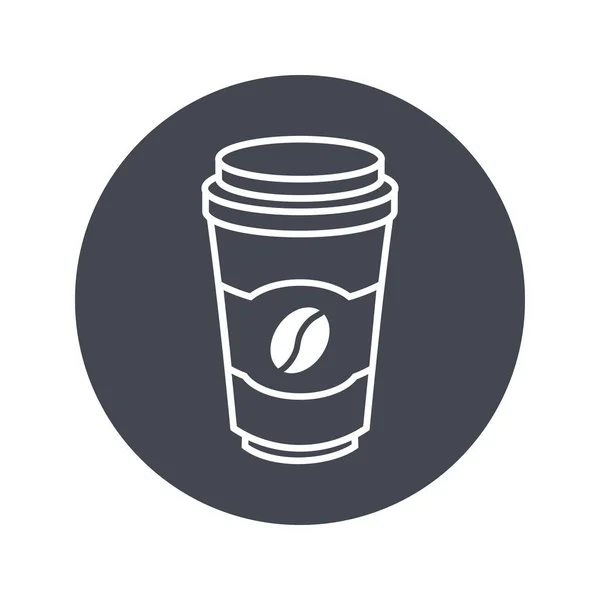 Vektor Illustration Kassering Kaffekopp — Stock vektor