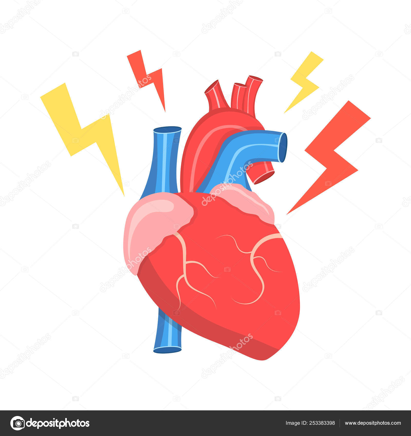 Vector Illustration Weak Human Heart Stock Vector Image by ©alexweb #253383398 Vector Illustration Weak Human Heart Stock Vector Image by ©alexweb #253383398