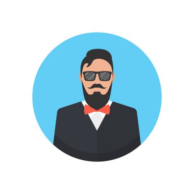 erkek avatar simge vektör çizim