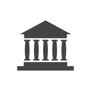 Banka simgesinin vektör illüstrasyonu