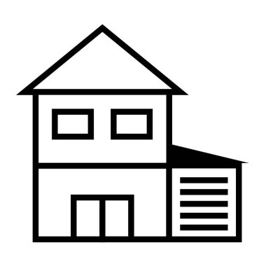 basit ev simgesivektör illüstrasyon