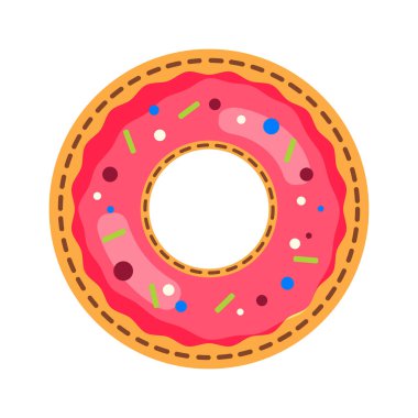 Pembe çörek vektör çizim