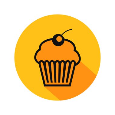 Cupcake 'in vektör çizimi