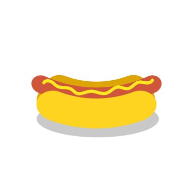 Sosisli sandviçin vektör çizimi
