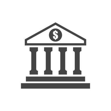 Banka simgesinin vektör illüstrasyonu