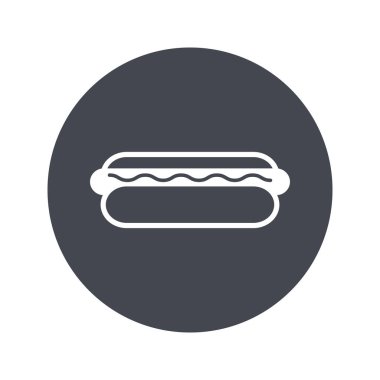 Sosisli sandviçin vektör çizimi