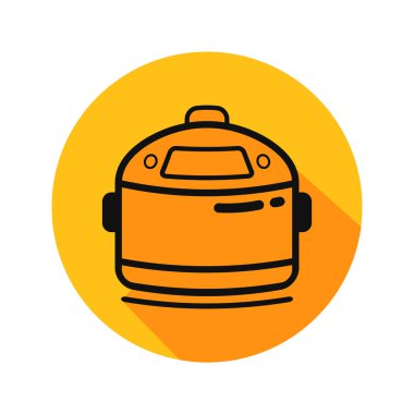 Multicooker vektör illüstrasyon