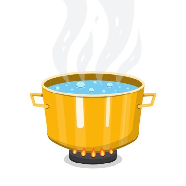 tava kaynar su vektör Illustration