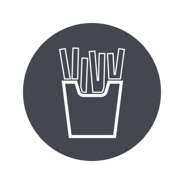 Patates kızartmasının vektör çizimi 