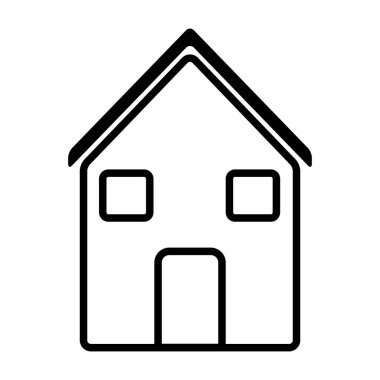 basit ev simgesivektör illüstrasyon