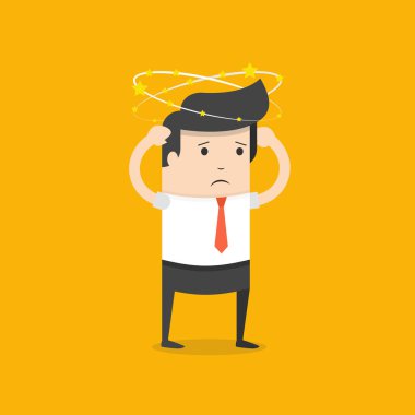 vektör Illustration iş işadamı disorganize