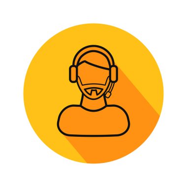 Kadın destek alt vektör çizim