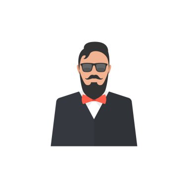 erkek avatar simge vektör çizim