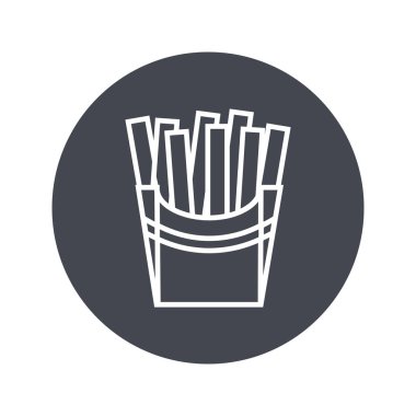 Patates kızartmasının vektör çizimi 