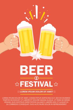 bira festivali simgesivektör illüstrasyon
