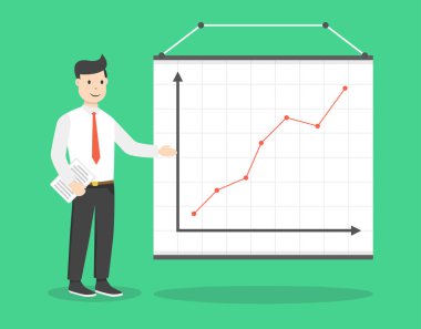 gelir programı yakın işadamı vektör Illustration