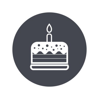 doğum günü pastası vektör çizim