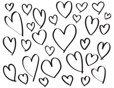 kalpleri arka plan vektör illüstrasyon