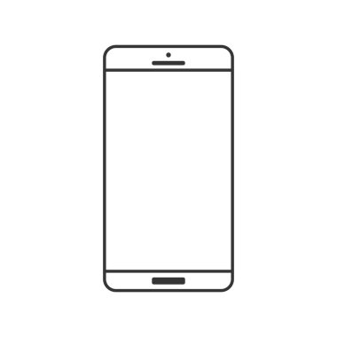 basit akıllı telefon vektör illüstrasyon 