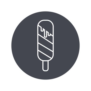 basit dondurma simgesi vektör illüstrasyon