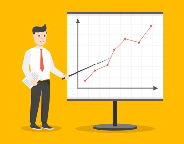 gelir programı yakın işadamı vektör Illustration