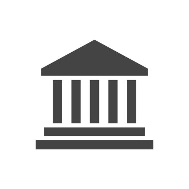 Banka simgesinin vektör illüstrasyonu