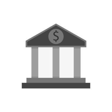 Banka simgesinin vektör illüstrasyonu